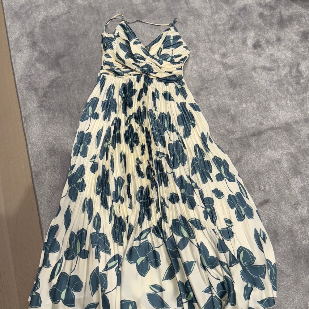 Jonathan Simkhai Portia Floral-print Plissé Satin-crepe Size 0 Midi Dress